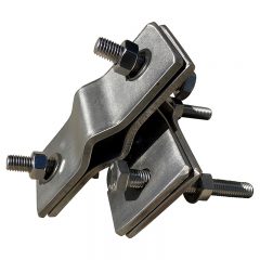 Stainless Steel Antenna Clamp. Right Angle, Heavy Duty