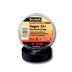 Black UV stable electrical tape